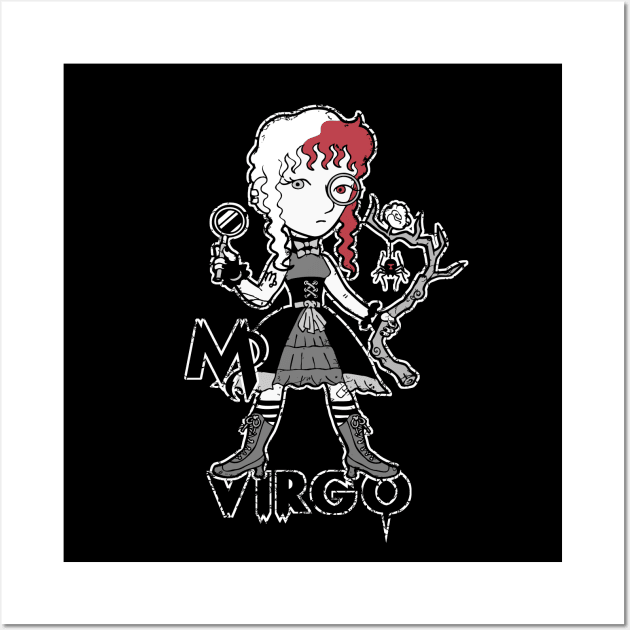 Creepy Cute Zodiac - Virgo 1.0 Wall Art by NerdsyAeon